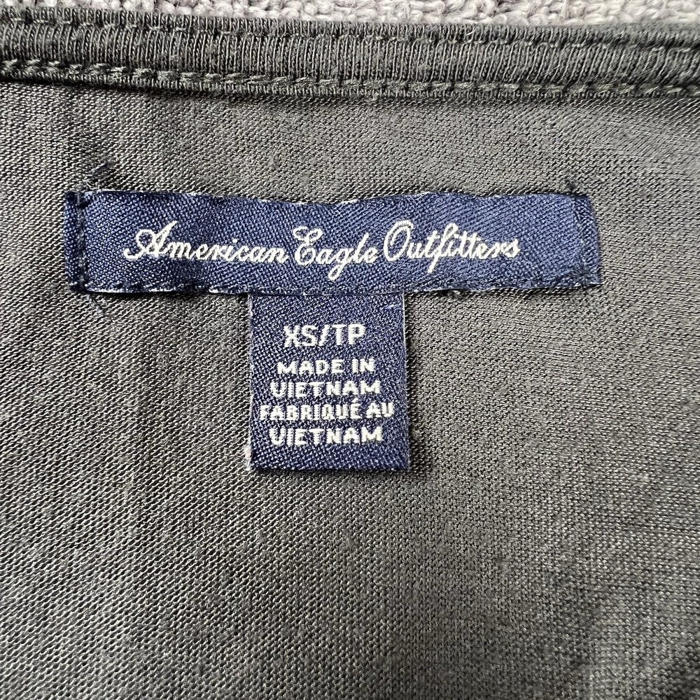 AMERICAN EAGLE OUTFITTERS Cami Tank Top Women Size XS Gray Y2K Style Lace Detail - Picture 3 of 10
